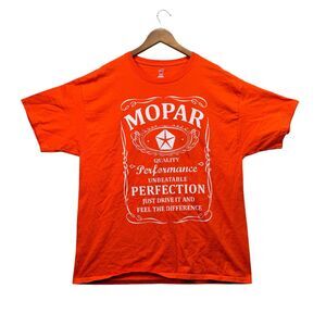Mopar Nationals Performance Perfection Car Racing Engine Parts Indie Orange XL
